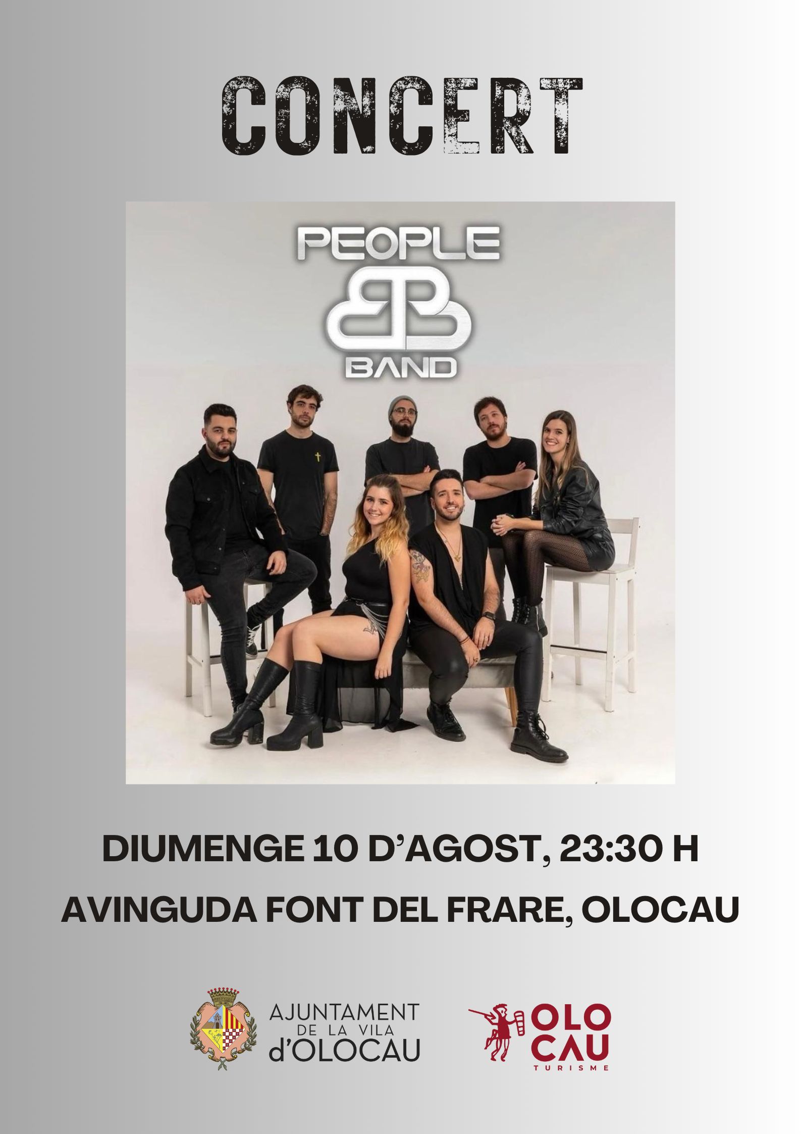 Actuació de l'orquestra People Band (Festes d'Agost en honor a Sant Roc)